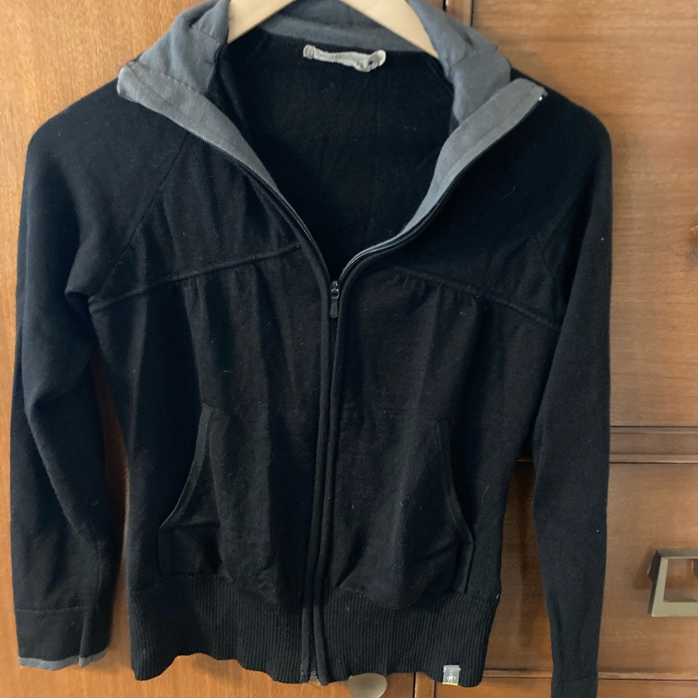 Smart wool sweater xs zip up mock neck